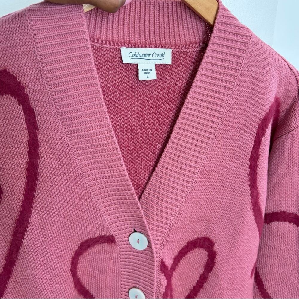 Coldwater Creek Love Notes oversized Cardigan Swearer - Picture 7 of 14